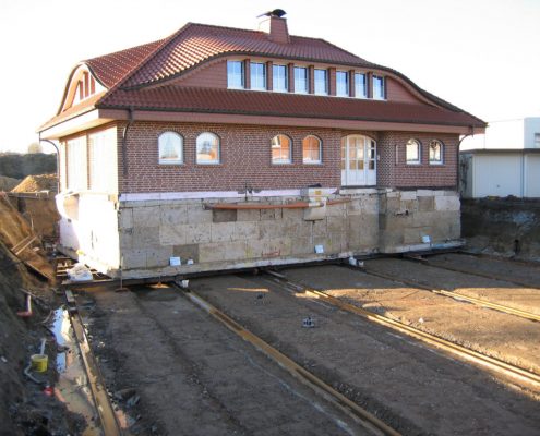 ERKA Pfahl Nachgründung und Verschiebung Wohnhaus in Bad Oeynhausen